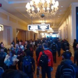 Trying to get navigate a packed conference in Vegas