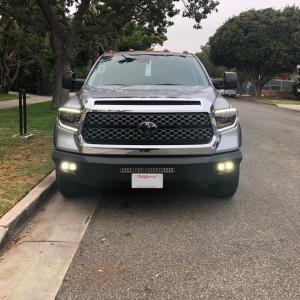 LED Headlights oem 2019 trd DRL w led cube fogs on