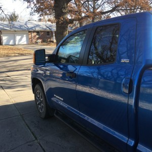 2017 Tundra (OEM) Towing Mirror driver's side from rear