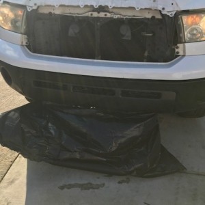 Removed Grill: Skid Plate