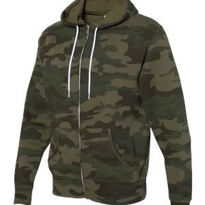 Independent Trading Co Forest Camo Zip