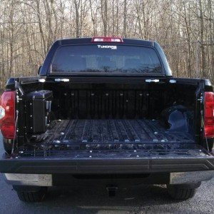 Some new additions for the truck today. Tundras.com decal, bed rail system, and swing case.