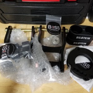 Boss Shackles, Shims, Bumpstops/ Bilstein Clamps