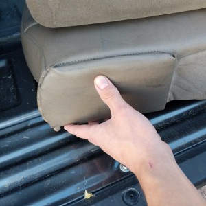 Rear Seat Upholstery Attached