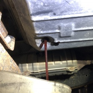 Draining ATF Fluid