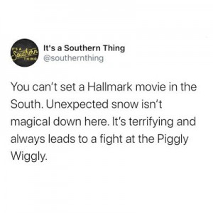 Unexpected Snow In The South