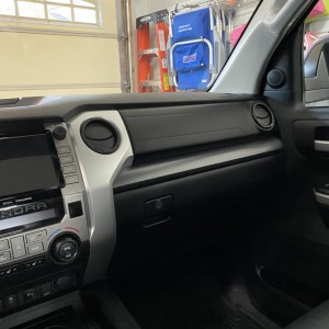 Wood trim removed