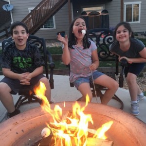 Perfect Colorado night for a fire and s'mores