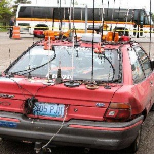 Car With Antennas