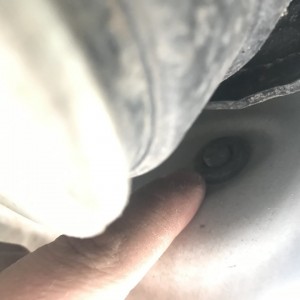Closeup of less visible gasket