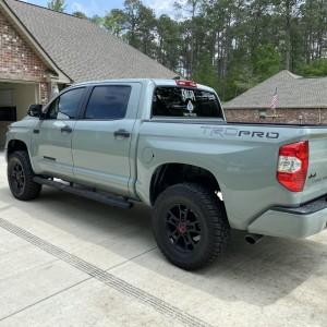 21 Lunar Rock TRD Pro Tundra 2” lift on 35 Yokohama