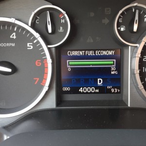 Hit 4,000 miles today. Wished I could also get 30 mpg when my foot is on the accelerator...lol. I'm averaging about 15 mpg overall and couldn't be hap