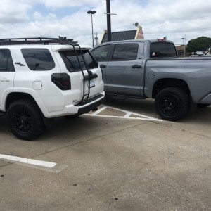 side by side