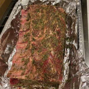 Prepped the prime rib for tomorrow...