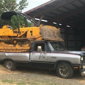 Bulldozer On Pickup