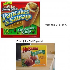 USA Vs British Foods