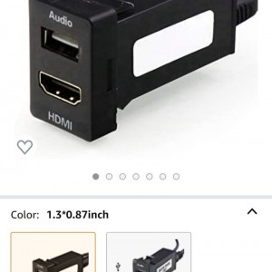 Replace black switch slot with HDMI Port
