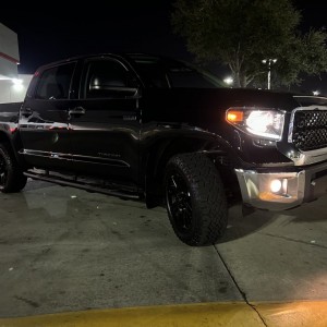 Truck with OEM headlights