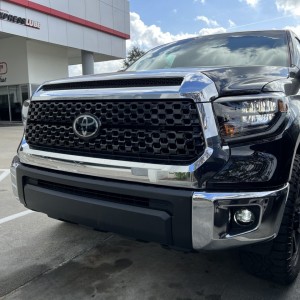 Truck with OEM LED headlights