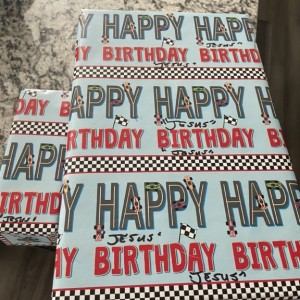 For my BFF haha. Used HBD wrapping for him and added Jesus under