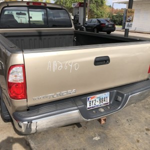 Rear view, day one