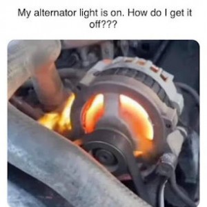 Alternator-light-on