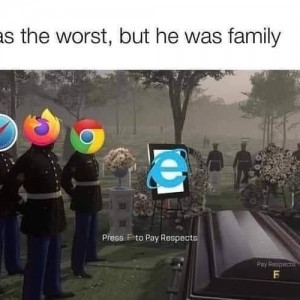 Buh-bye shitting IE!