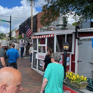 Just waiting for the expected best lobster roll in ME.