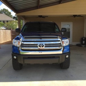 2016 stock SR5 chrome grille before adding trd pro grille