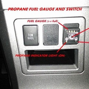 PROPANE GUAGE AND FUEL SELECTOR SWITCH