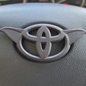 ToYoda Emblem Steering Wheel Overlay