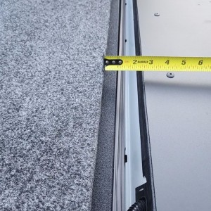 Rear of bed