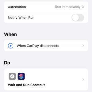 CarPlay shortcuts.