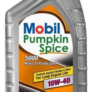 Mobil Pumpkin Spice Motor Oil