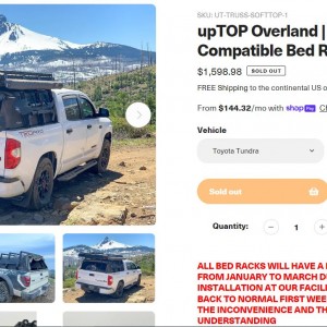 upTOP overland TRUSS rack